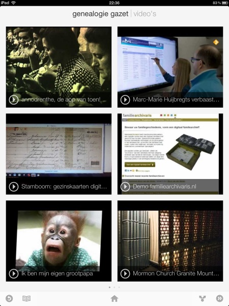Genealogie Gazet op de iPad - view 4