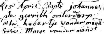 Afbeelding bij Johannes Oostendorp