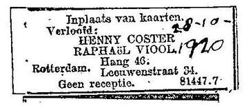 verloving Henny Coster