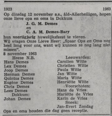 Afbeelding bij Johannes Gerardus Marie Demes