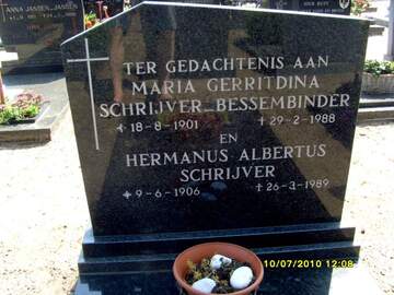 Afbeelding bij Hermanus Albertus Schrijver