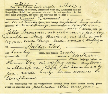Abbildung einer Publikation auf Genealogie Online