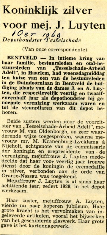 Jubileum Johanna Luijten