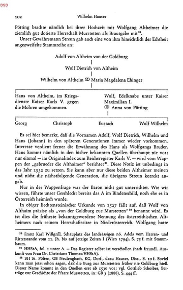Afbeelding bij Wilhelm von Althan von der Goldburg