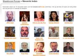 Nieuwste leden van het Stamboom Forum
