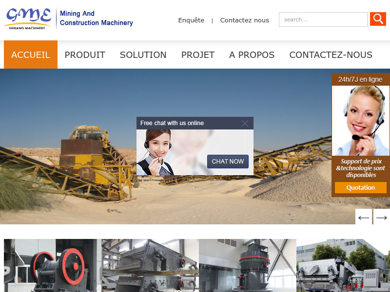 Screenshot van website