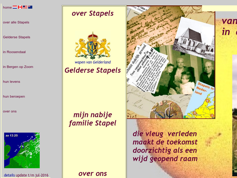 Screenshot van website