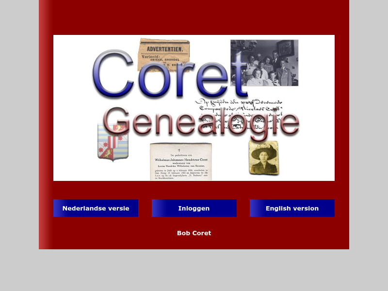 Screenshot van website