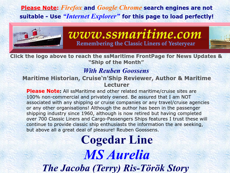 Screenshot van website