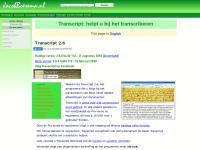 Screenshot van website